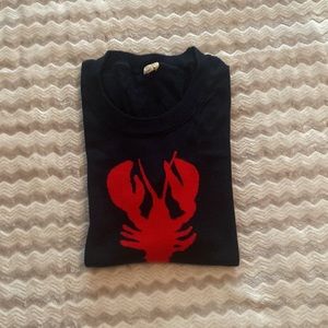 J. Crew Lobster Navy Blue Lobster Sweater Size XS